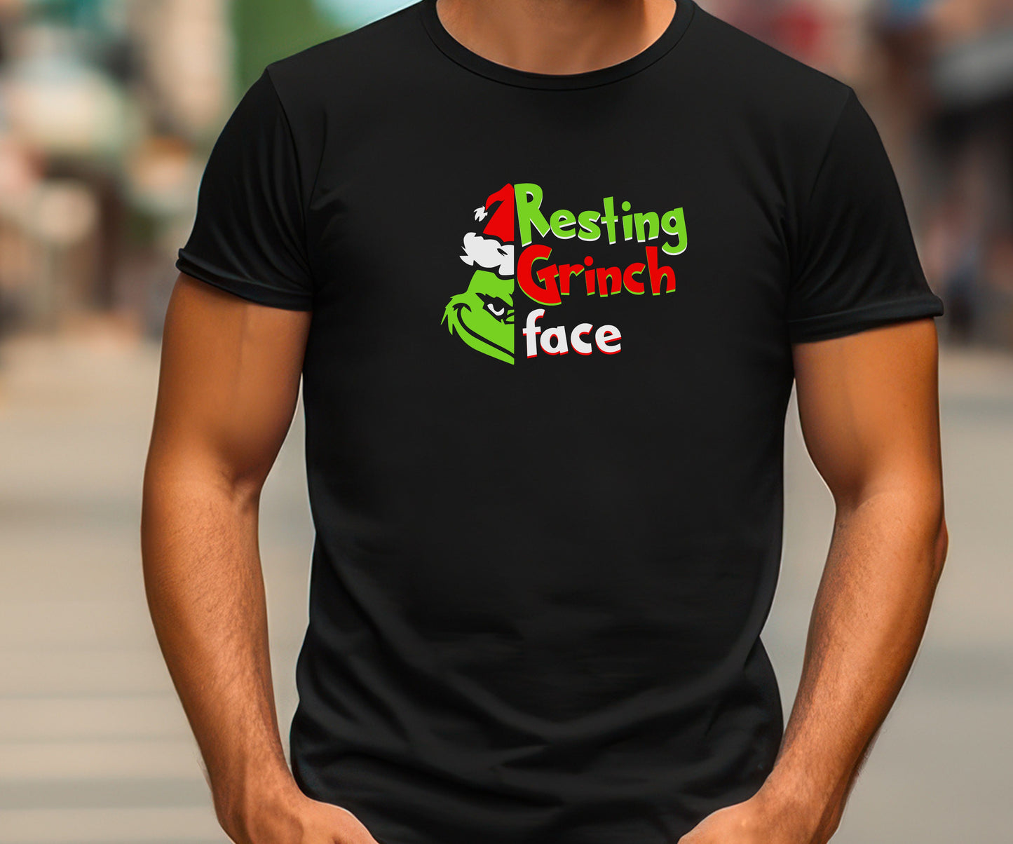 Resting grinch face, grinch shirt, funny christmas shirt