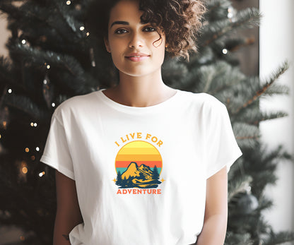 I live for adventure, Trip shirt, travel shirt