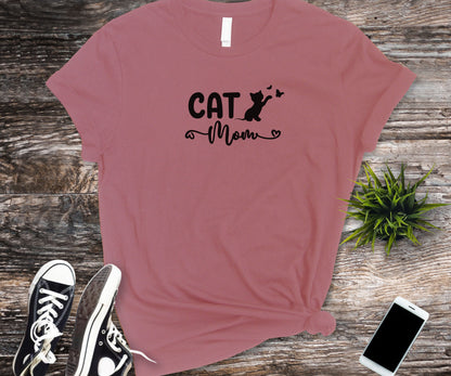 cat mom shirt, cat mom, cat shirt, cat shirt for women, gift for cat lover