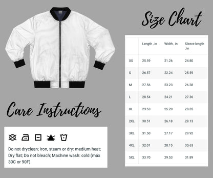 Men's lightweight Bomber Jacket (AOP), jacket for fisherman