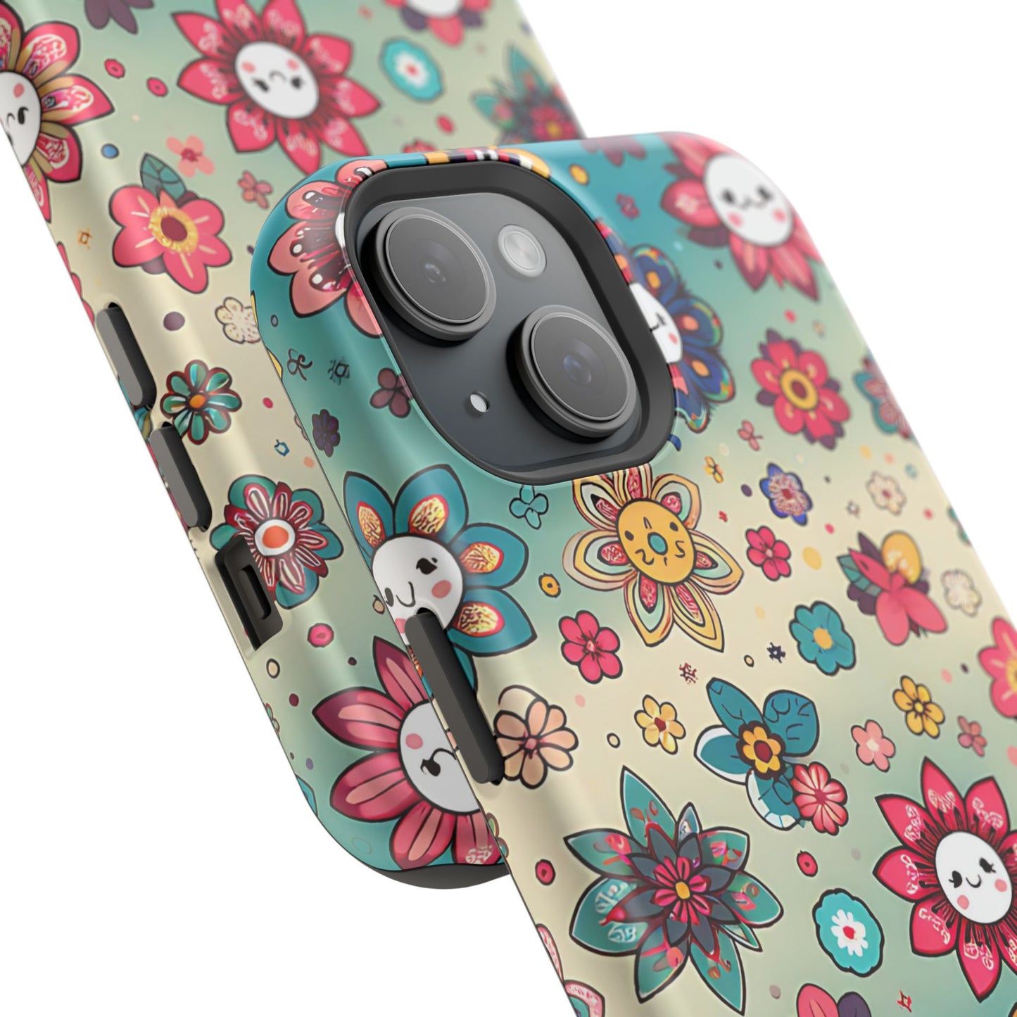 Kawai Flowers MagSafe Tough Iphone Case