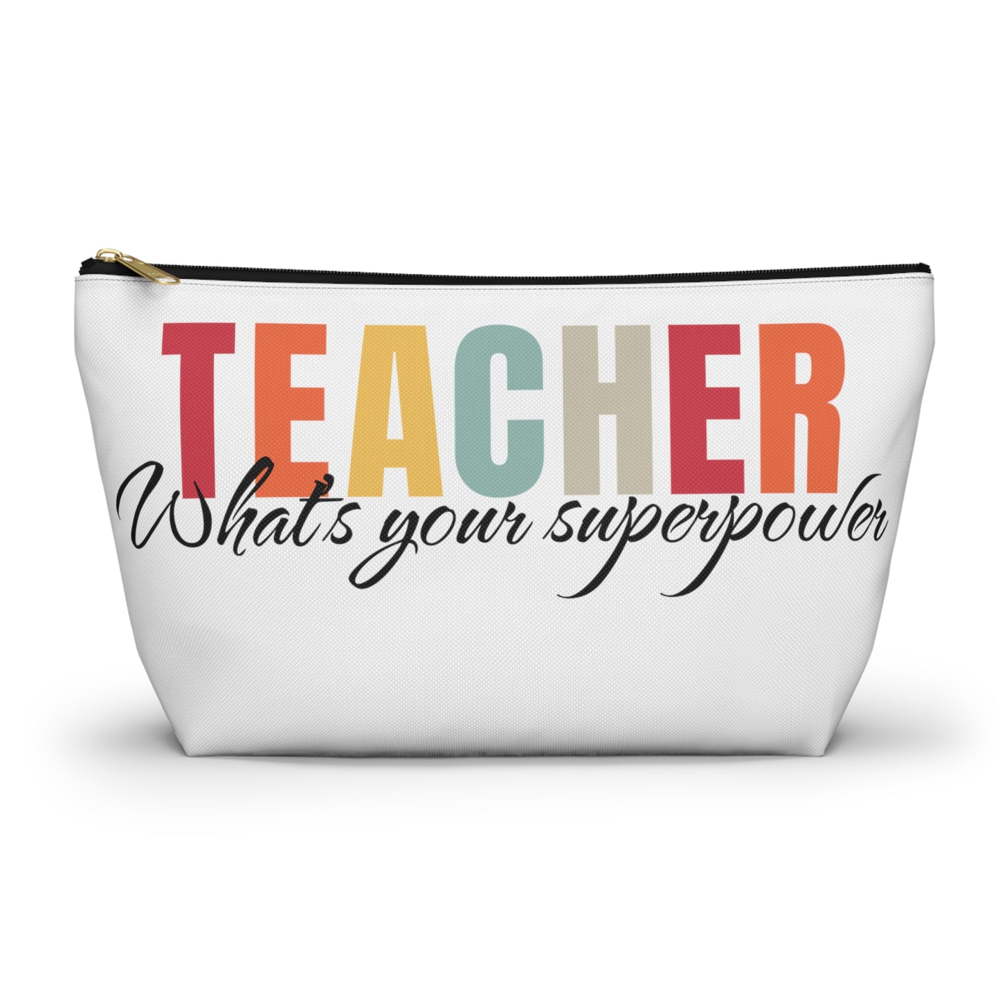 Teacher what's your superpower pouch, teacher organizer pouch