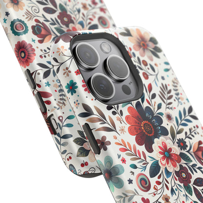 Boho flowers MagSafe Tough Iphone Case