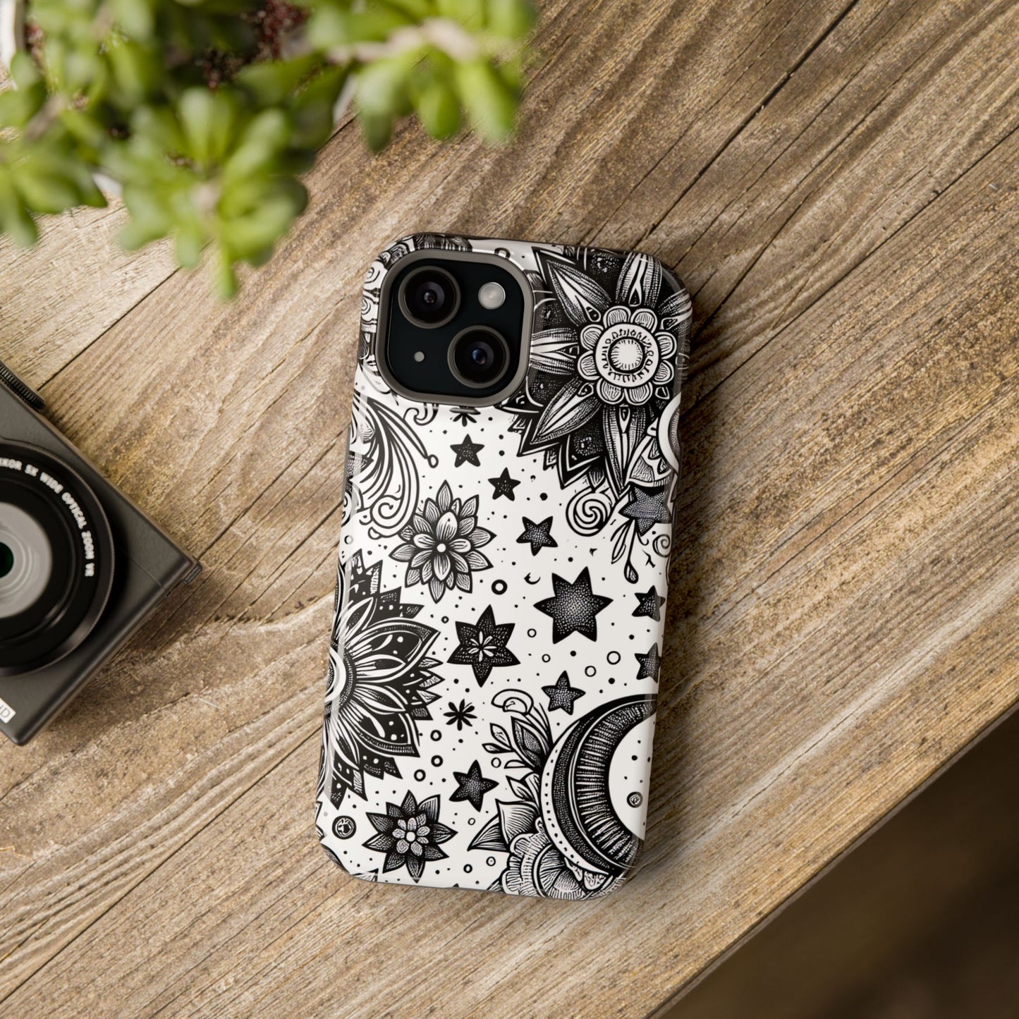 Celestial flowers MagSafe Tough Iphone Case