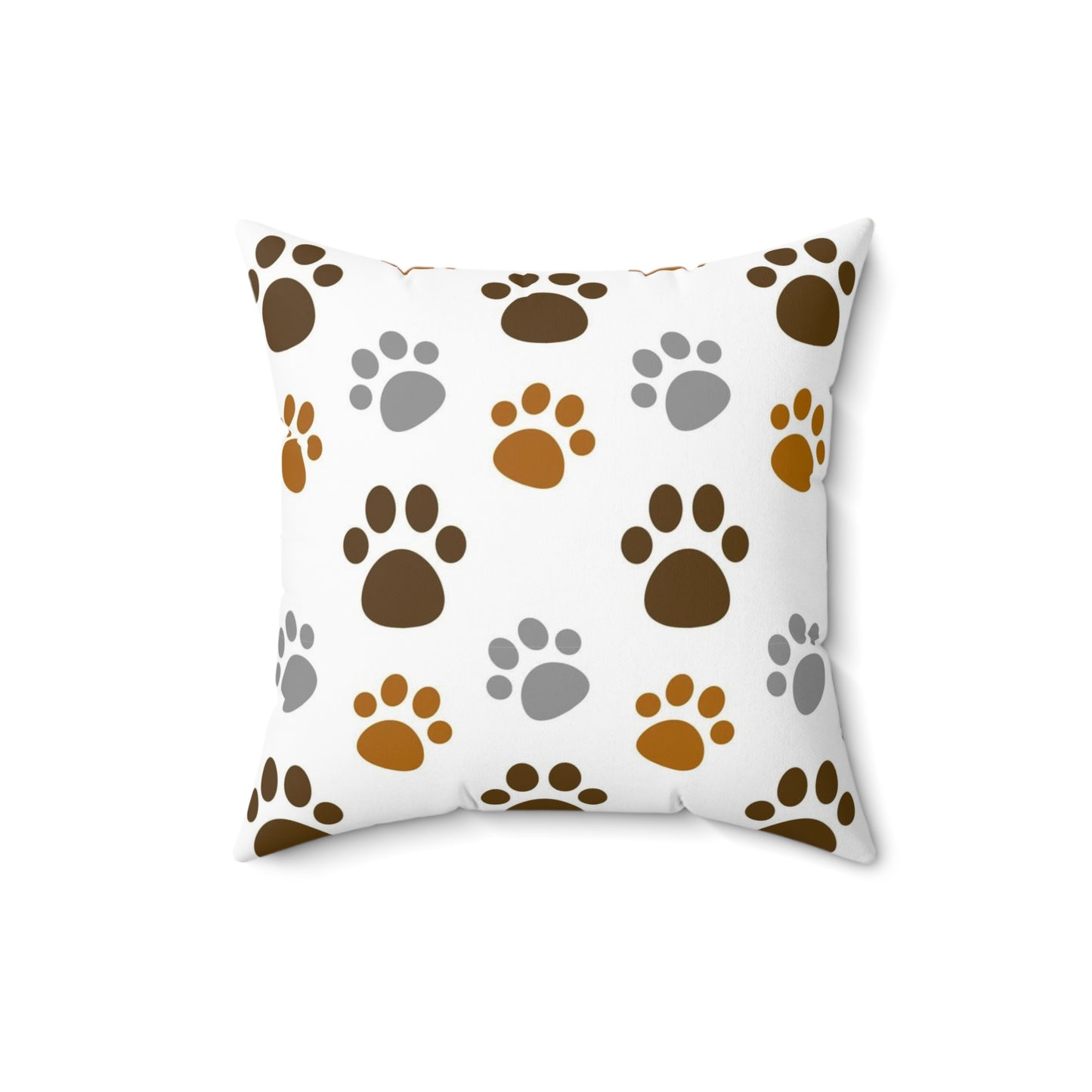 Dog paw pillow, animal lover pillow, Couch pillow, Pattern pillow, Spun Polyester Square Pillow