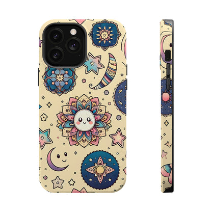 Celestial flowers MagSafe Tough Iphone Case