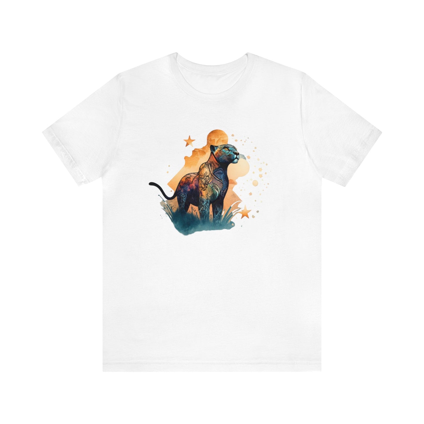 Panther shirt, colorful shirt, graphic tee, animal lover shirt