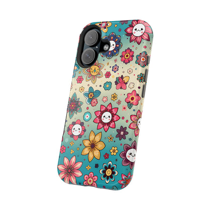 Kawai Flowers MagSafe Tough Iphone Case