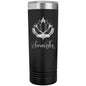 22oz laser engraved tumbler, Lotus flower tumbler, SereniTea