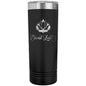 22oz laser engraved tumbler, Lotus flower tumbler, Eternal Love
