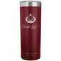 22oz laser engraved tumbler, Lotus flower tumbler, Eternal Love