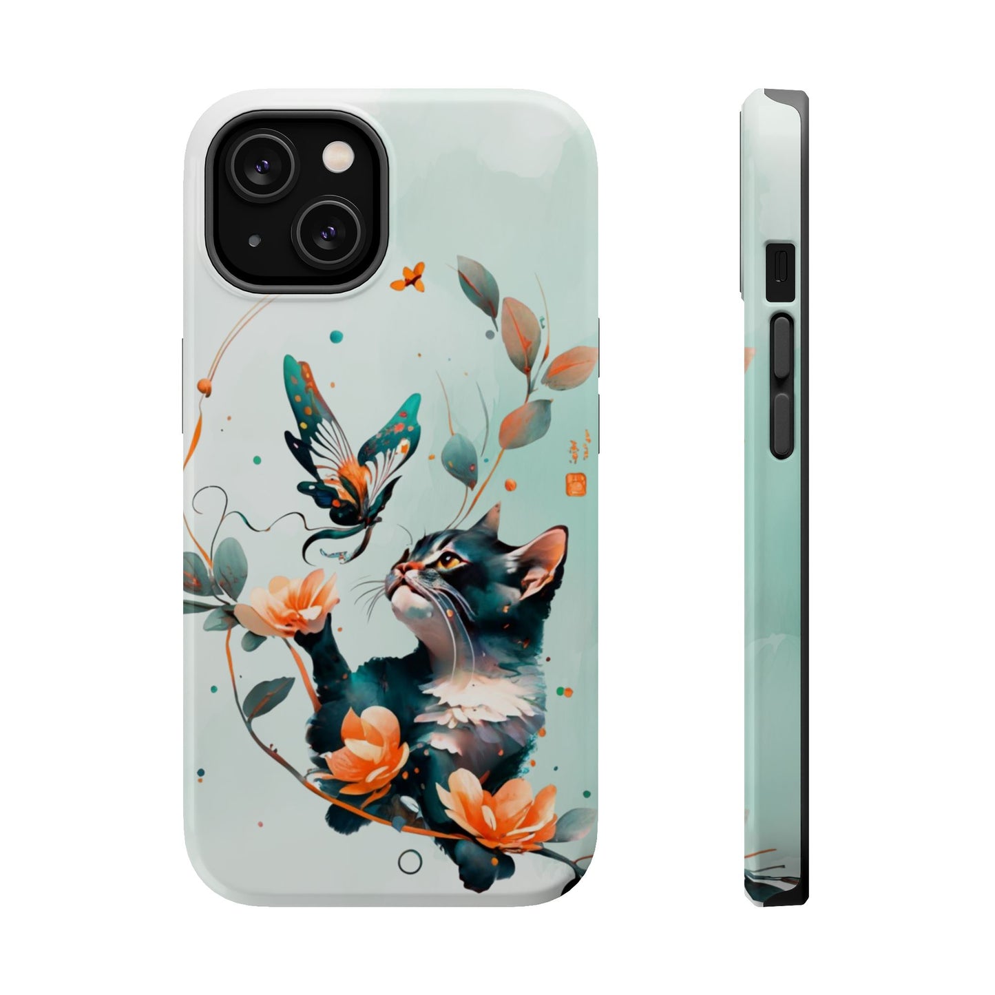 Kitten phone case, MagSafe Tough Iphone Cases