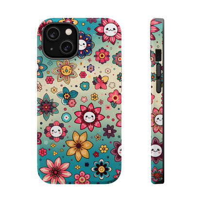 Kawai Flowers MagSafe Tough Iphone Case