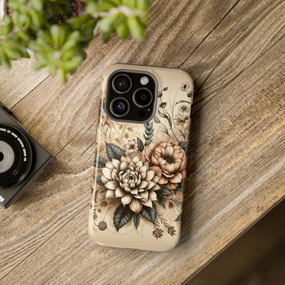 Boho flowers MagSafe Tough Iphone Case