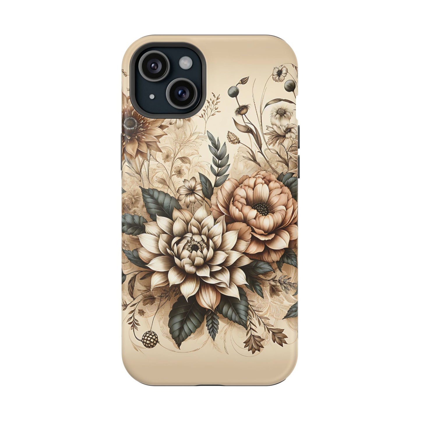 Boho flowers MagSafe Tough Iphone Case