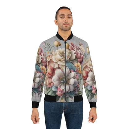 Lightweight Flower Bomber Jacket (AOP)