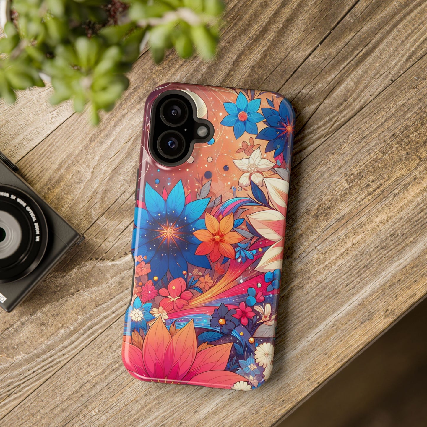 Celestial flowers MagSafe Tough Iphone Case