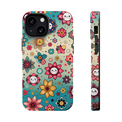 Kawai Flowers MagSafe Tough Iphone Case