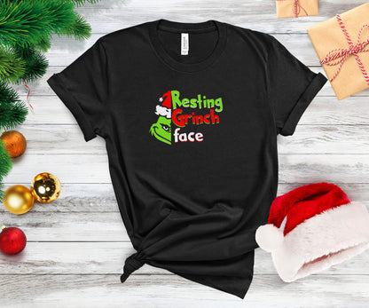 Resting grinch face, grinch shirt, funny christmas shirt