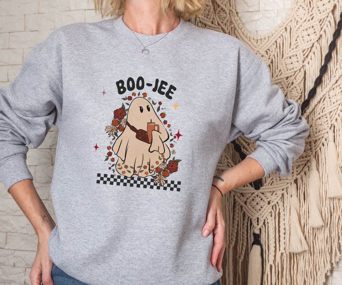 Halloween Ghost Shirt, Boo Jee sweatshirt