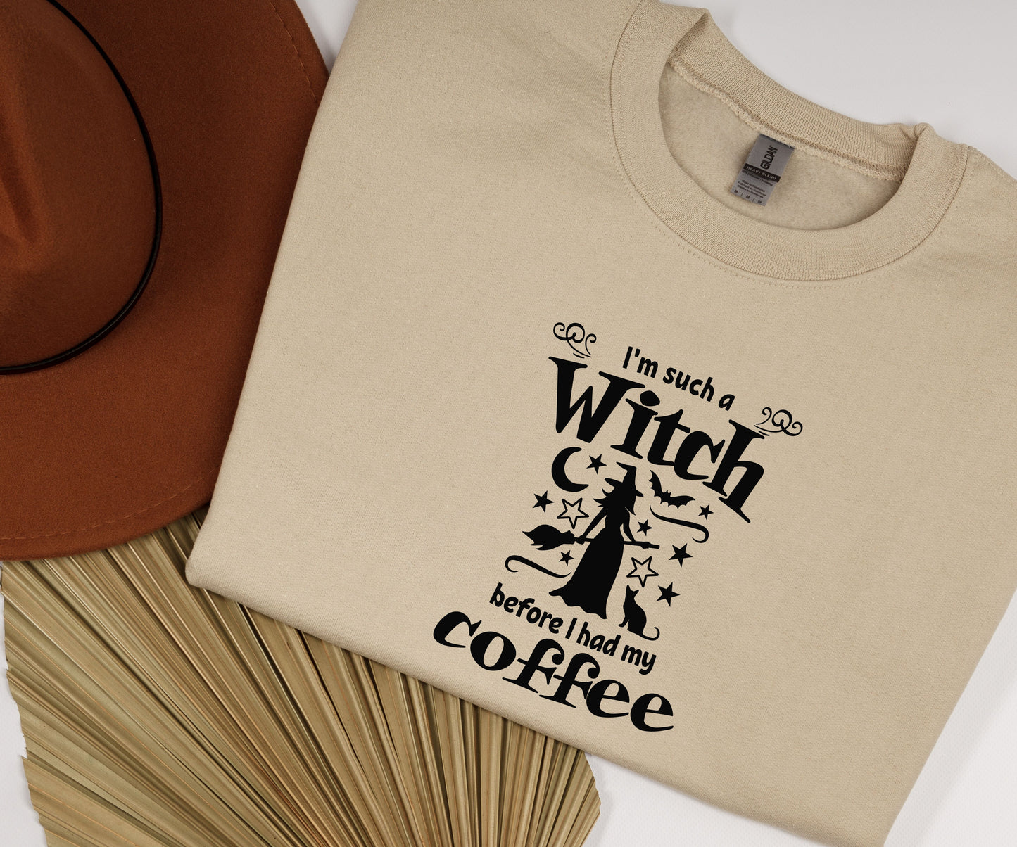 I'm such a witch before i had my coffee, funny Halloween sweatshirt