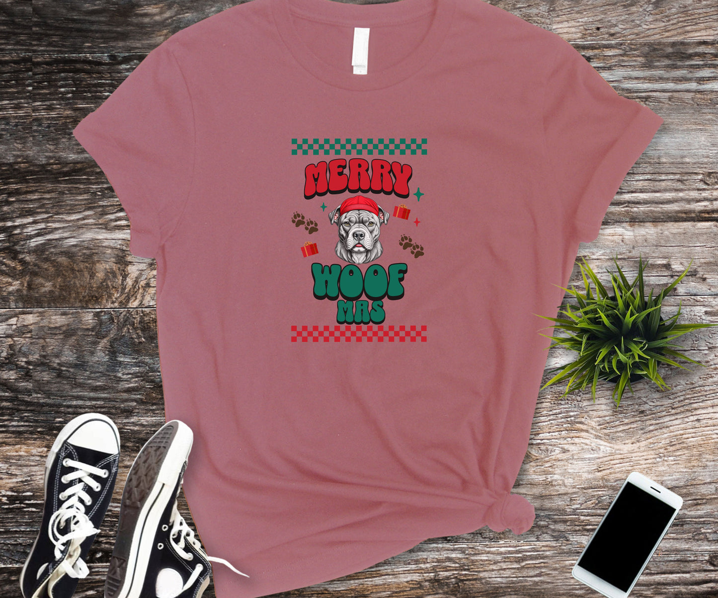 Merry Woofmas, pitbull lover shirt, christmas pitbull shirt