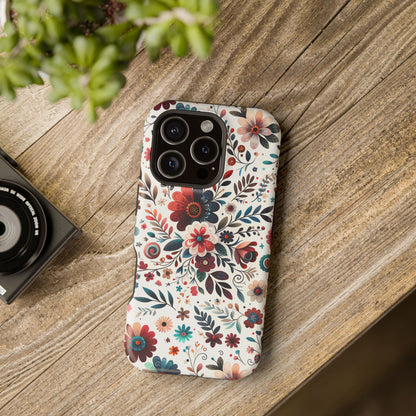 Boho flowers MagSafe Tough Iphone Case