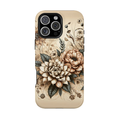 Boho flowers MagSafe Tough Iphone Case