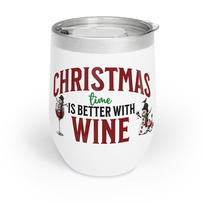 Insulated Stainless steel wine tumbler, Christmas wine tumbler