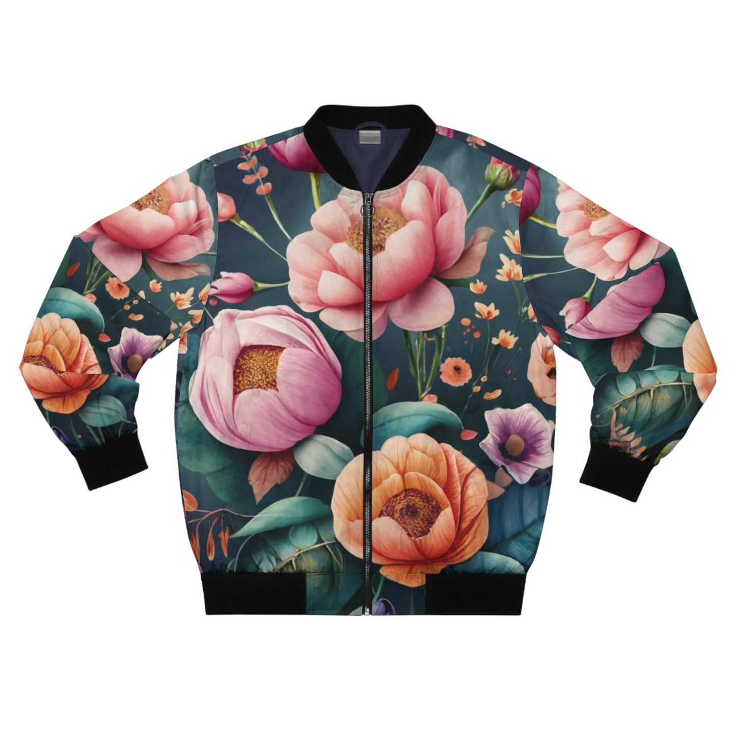 Lightweight Bomber Jacket (AOP), flower bomber jacket