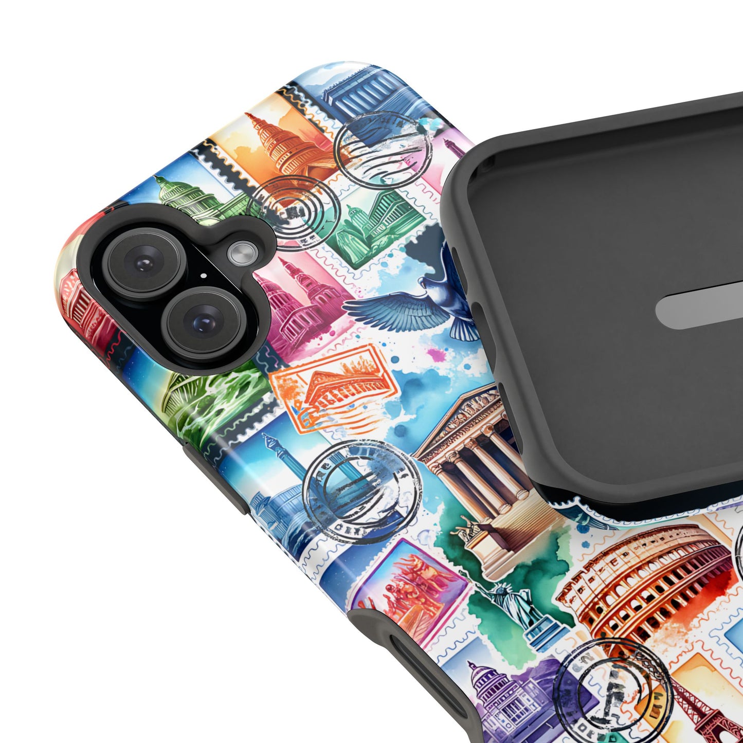 Stamp Collage MagSafe Tough Iphone Case