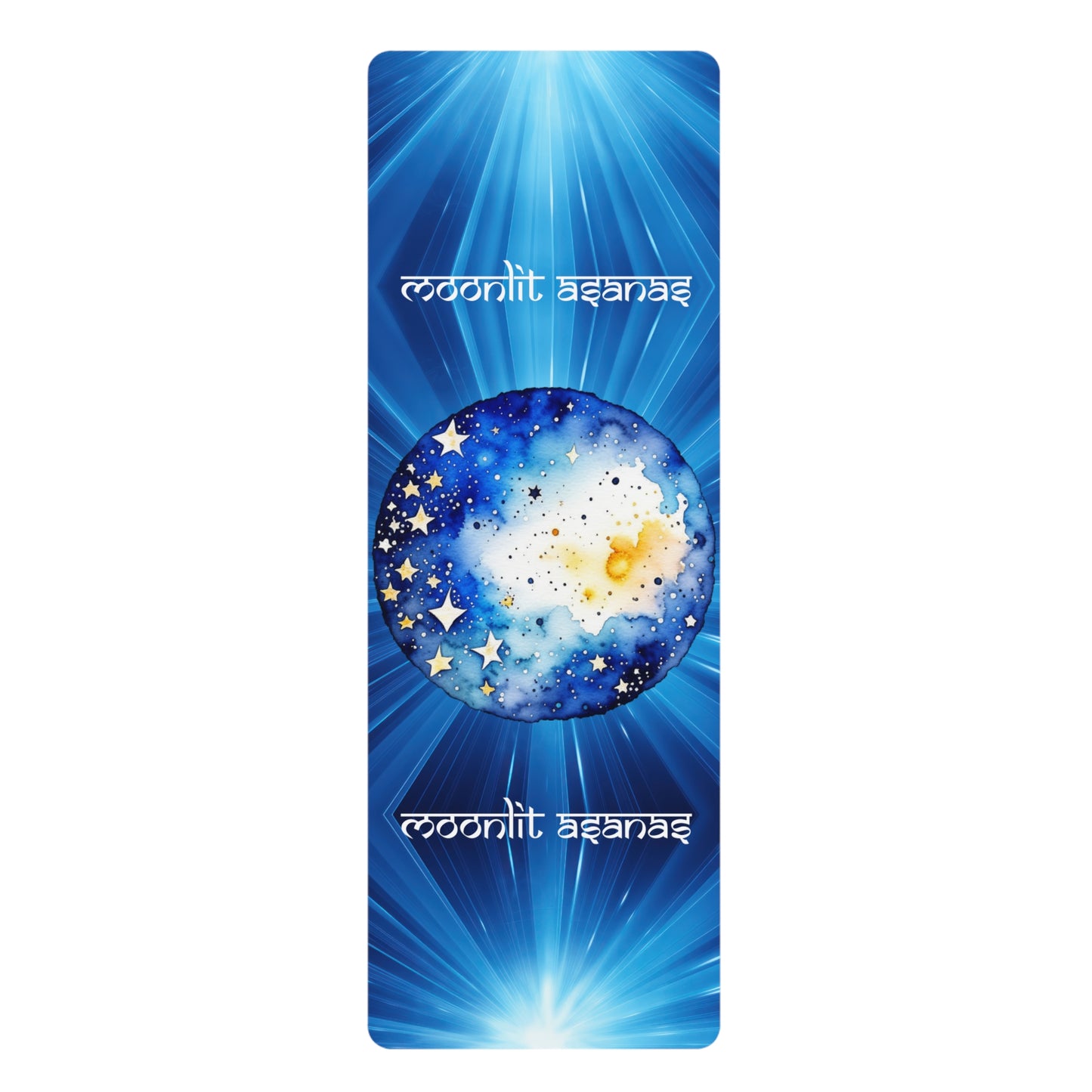 Moonlit Asanas Rubber Yoga Mat, celestial yoga mat