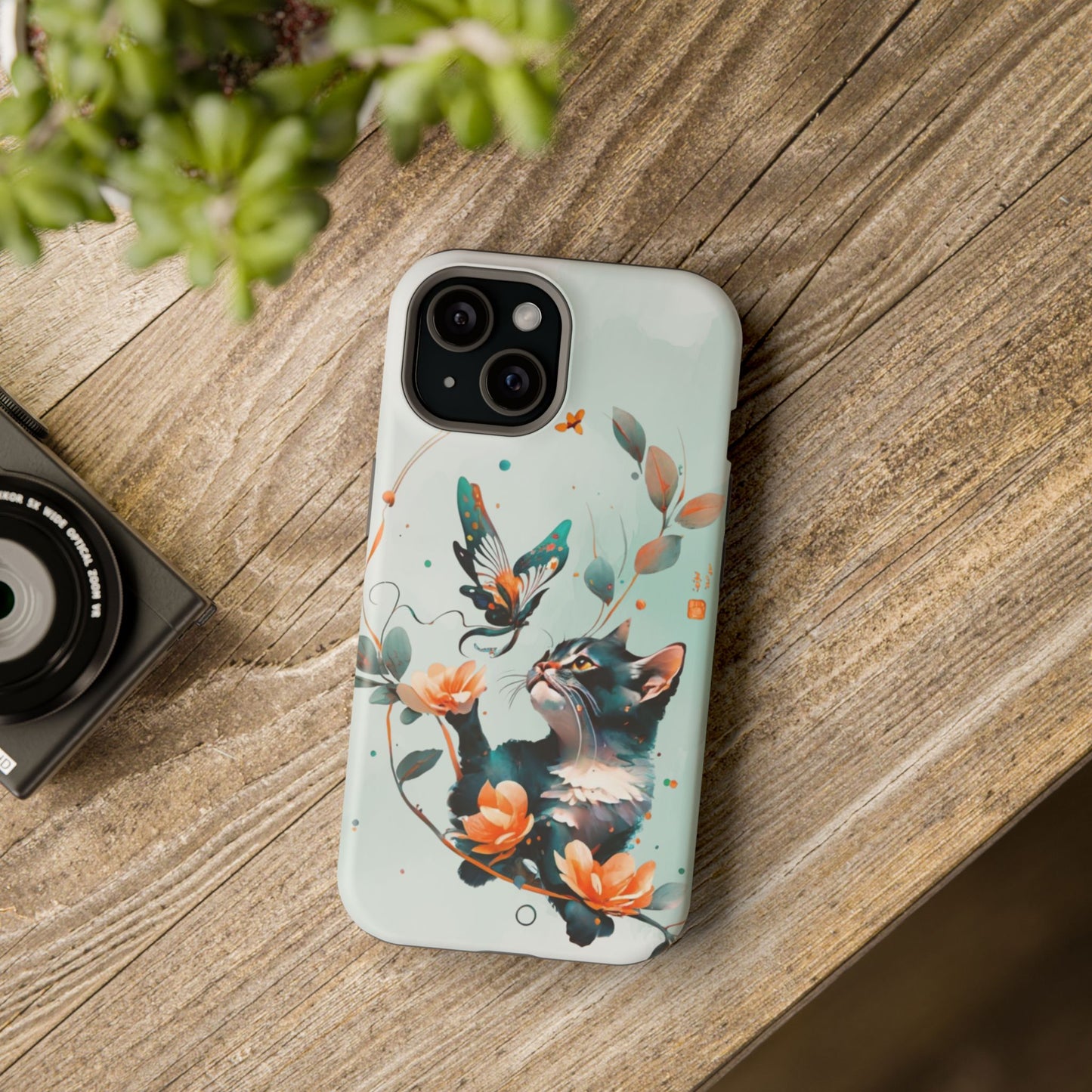 Kitten phone case, MagSafe Tough Iphone Cases