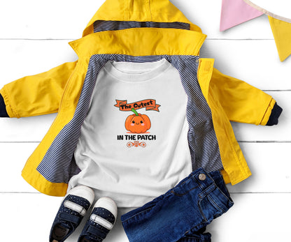 Cutest pumpkin in the patch, fall shirt for toddler