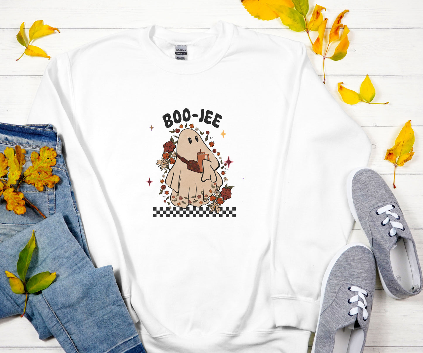 Halloween Ghost Shirt, Boo Jee sweatshirt