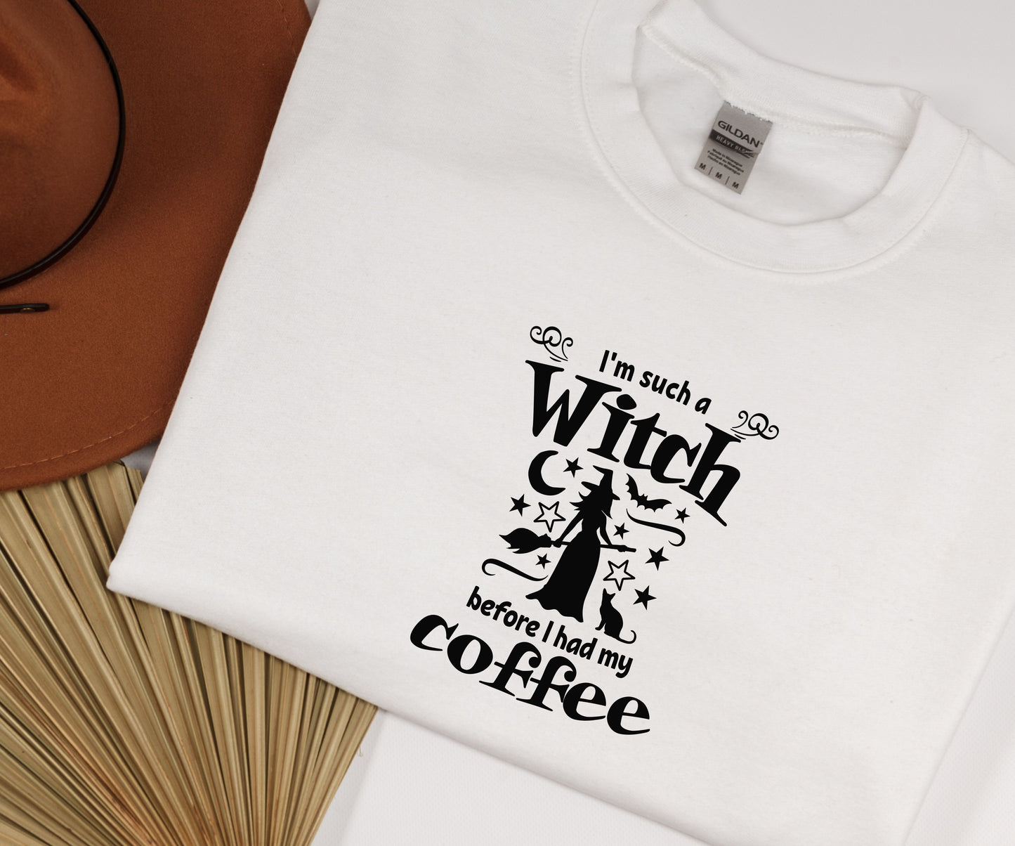 I'm such a witch before i had my coffee, funny Halloween sweatshirt