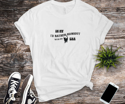 In my I'd rather hang out with my cat era, cat lover shirt