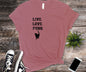 Live love purr, cat lover shirt, cat shirt, cat shirt for women, gift for cat lover