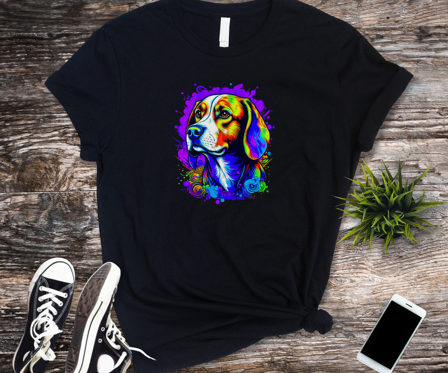 Colorful Beagle shirt, beagle owner shirt