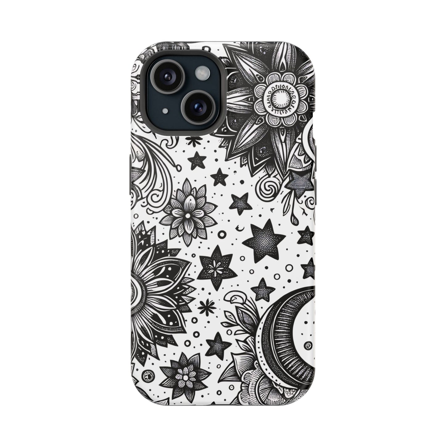 Celestial flowers MagSafe Tough Iphone Case