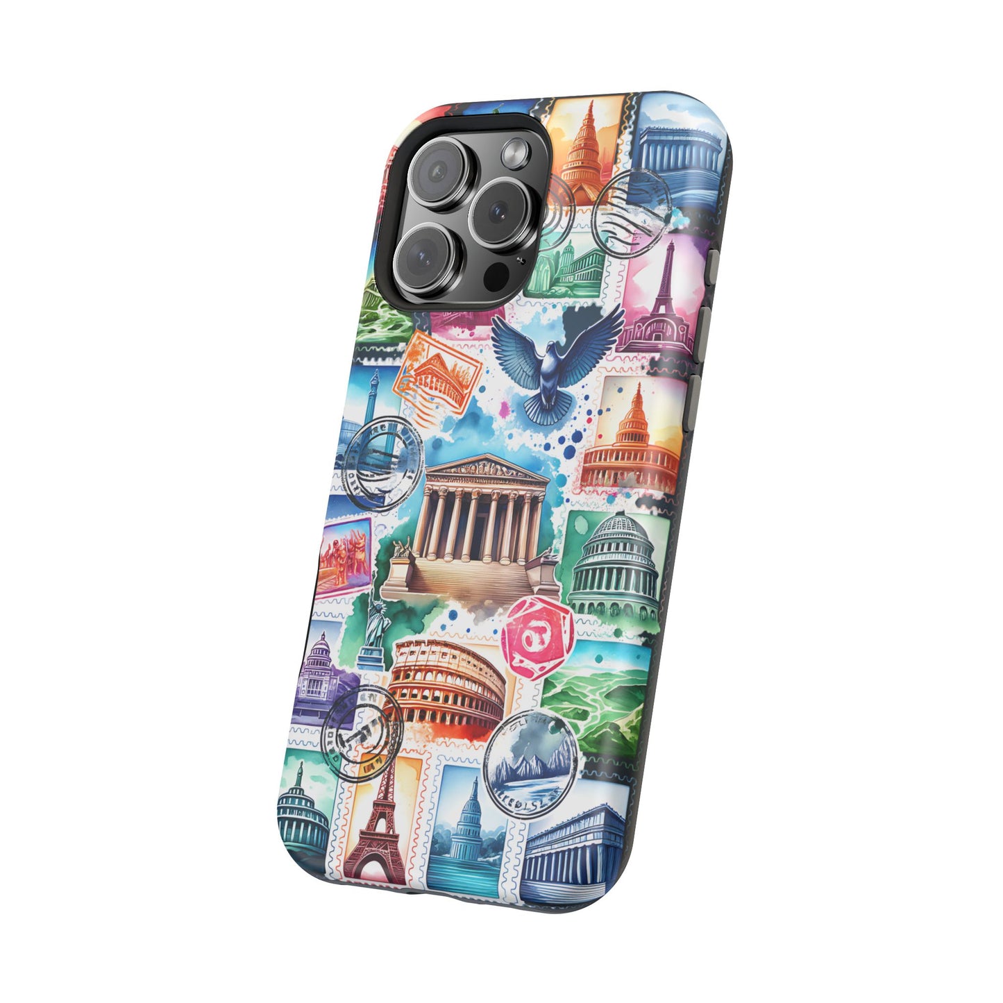 Stamp Collage MagSafe Tough Iphone Case