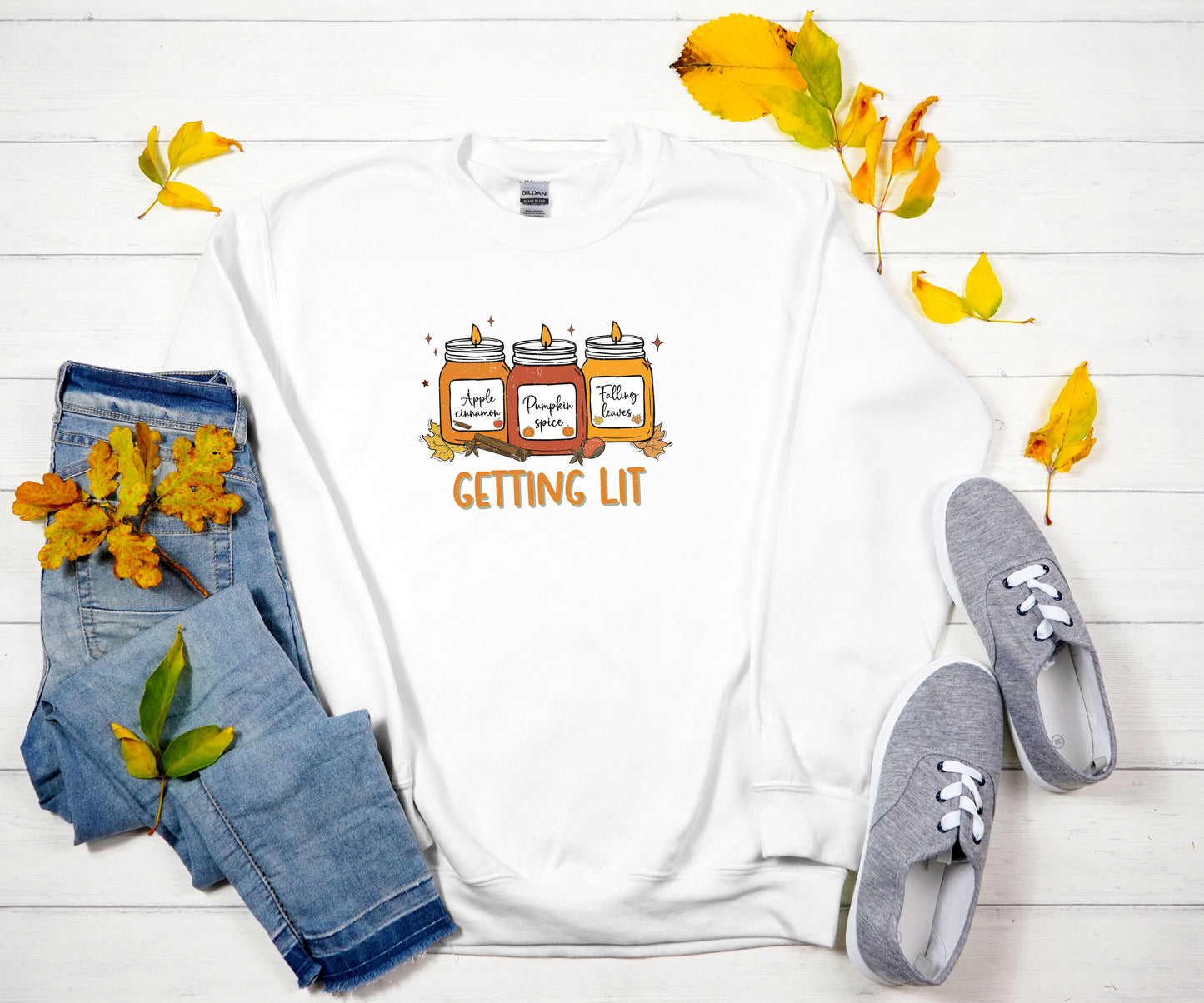 Getting lit, funny thanksgiving sweatshirt