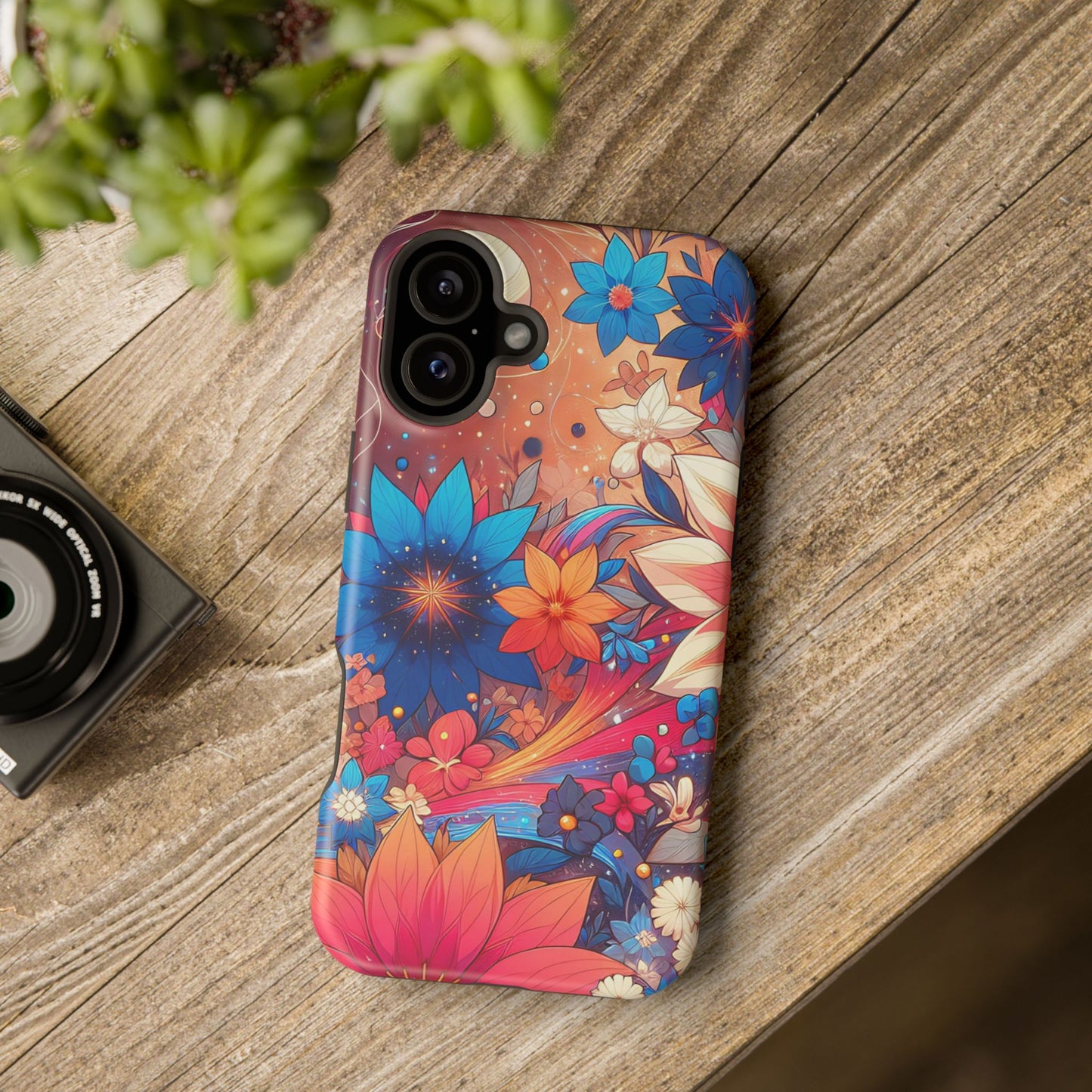 Celestial flowers MagSafe Tough Iphone Case