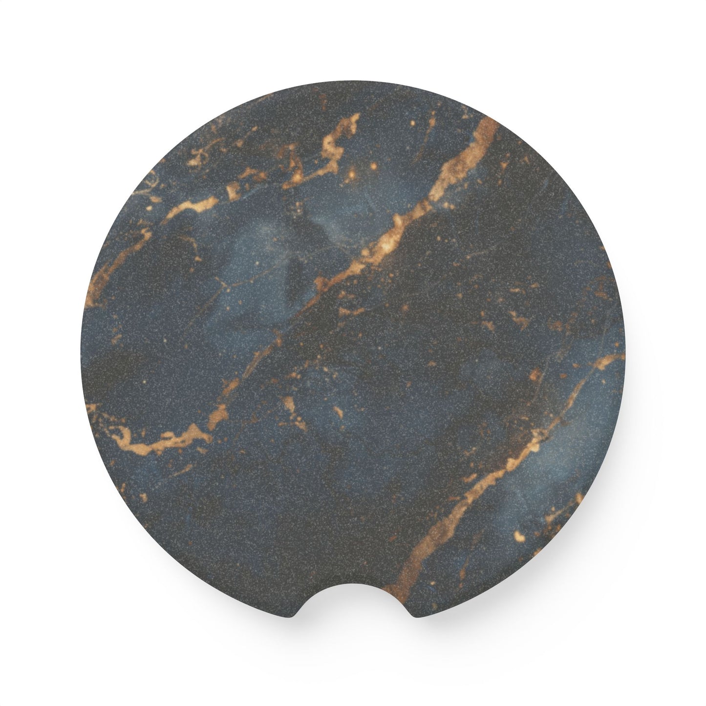 Black Soapstone Car Coaster