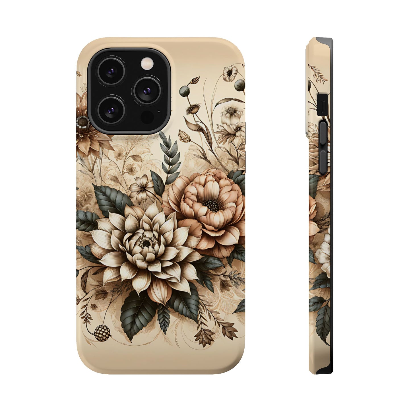 Boho flowers MagSafe Tough Iphone Case