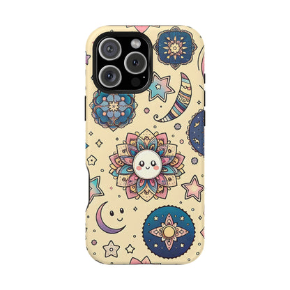 Celestial flowers MagSafe Tough Iphone Case