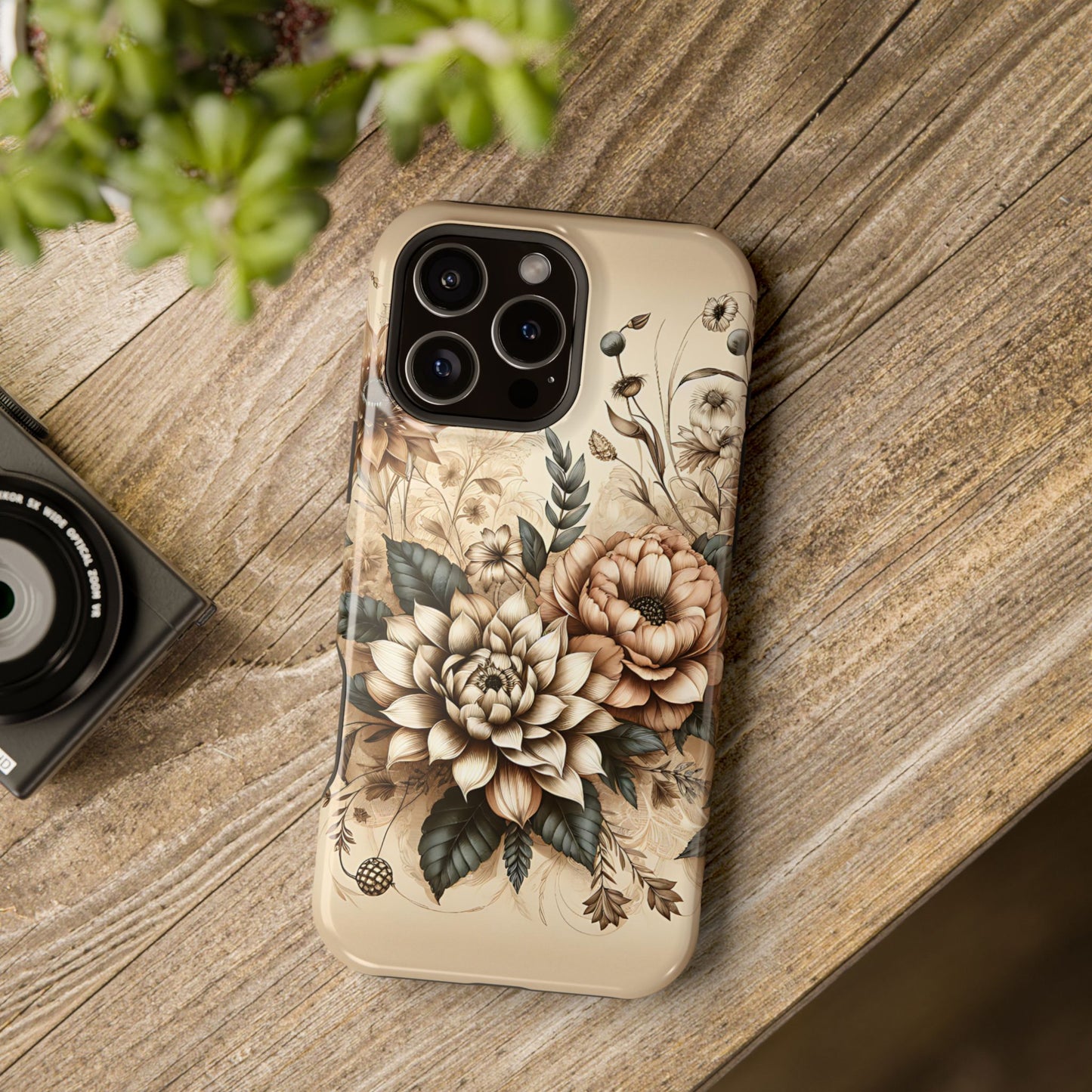 Boho flowers MagSafe Tough Iphone Case