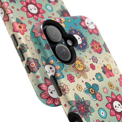 Kawai Flowers MagSafe Tough Iphone Case