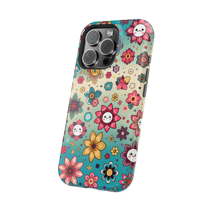 Kawai Flowers MagSafe Tough Iphone Case