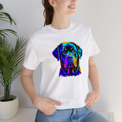 Rottweiler shirt, colorful shirt, psychedelic shirt,  dog lover shirt